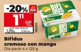 Dia - Bifidus Cremoso Con Mango 