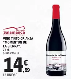 Salamanca - Vino Tinto Crianza "Momentun De La Sierra"