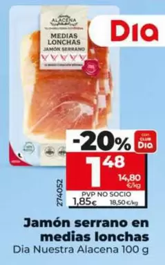 Dia Nuestra Alacena - Jamon Serrano En Medias Lonchas