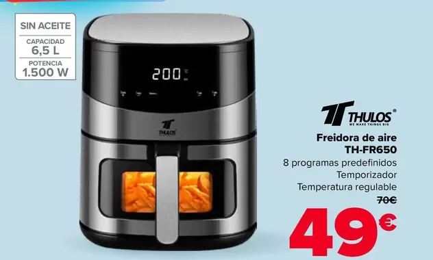 Thulos - Freidora De Aire TH-FR650