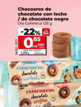 Dia Galleteca - Chocoaros De Chocolate Con Leche/De Chocolate Negro 