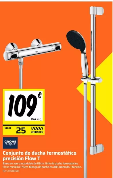 Solo - Conjunto De Ducha Termostatico Precision Flow T