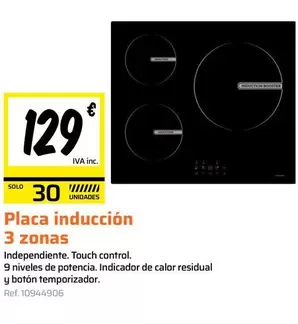 Solo - Placa Inducción 3 Zonas