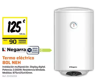 Solo - Termo Eléctrico 80l New