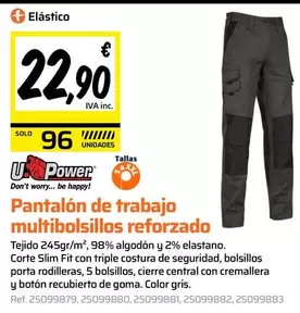 Solo - Pantalon De Trabajo Multibolsillos Reforzado