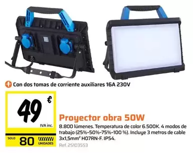 Solo - Proyector Obra 50w