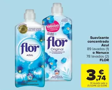 Flor - Suavizante Concentrado Azul O Nenuco
