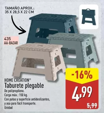Home Creation - Taburete Plegable