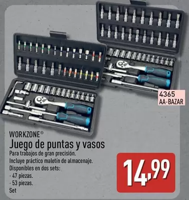 Workzone - Juego De Puntas Y Vasos