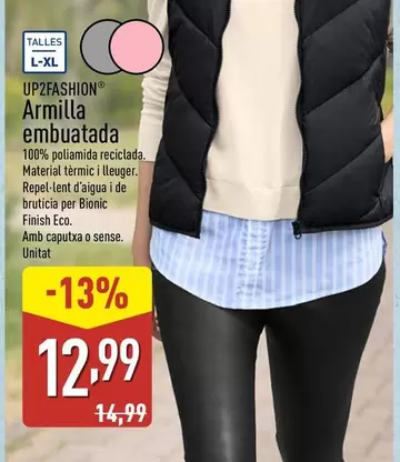 Up2fashion - Armilla Embuatada