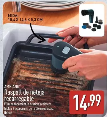Ambiano - Raspall De Neteja Recarregable