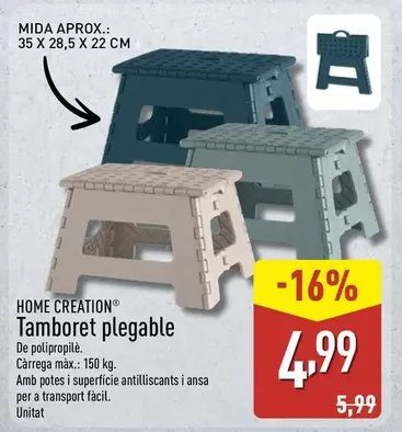Home Creation - Tamboret Plegable