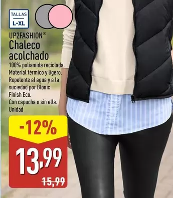Up2fashion - Chaleco Acolchado