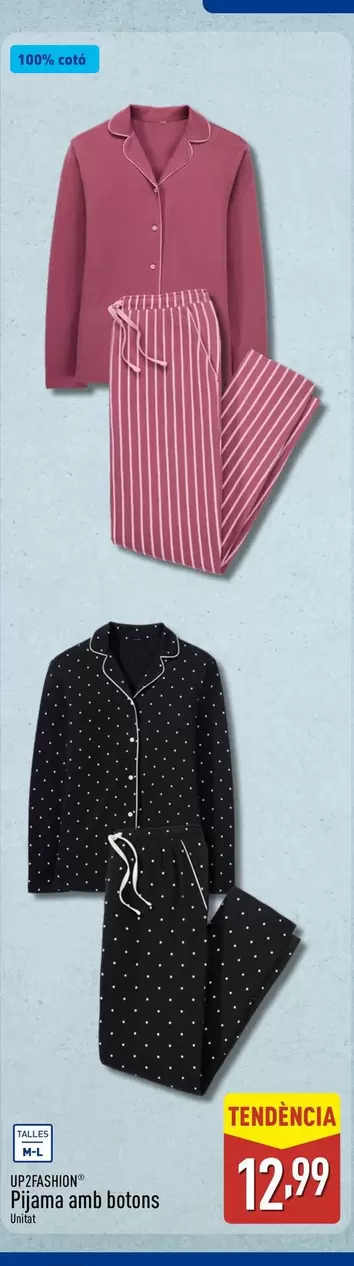 Up2fashion - Pijama Amb Botons