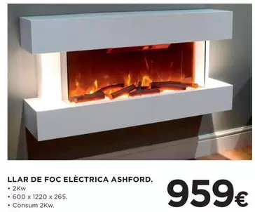 Consum - Llar De Foc Elèctrica Ashford.