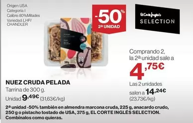 El Corte Inglés - Nuez Cruda Pelada