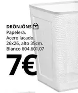 Blanco - Drönjöns Papelera. Acero Lacado