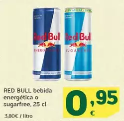 Red Bull - Bebida Energetica O Sugarfree