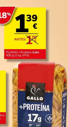 Gallo - Plumas + Proteina