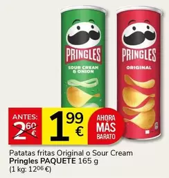 Pringles - Patatas Fritas Original O Sour Cream