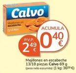 Calvo - Mejillones En Escabeche 13/18 Piezas