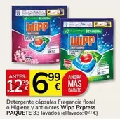 WiPP Express - Detergente Capsulas Fragancia Floral O Higiene Y Antiolores Paquete