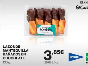 Hipercor - Lazos De Mantequilla Banados En Chocolate