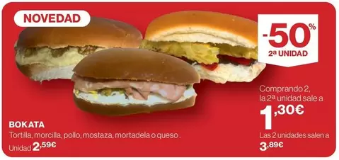 Tortilla Morcilla, Pollo, Mostaza, Mortadela O Queso