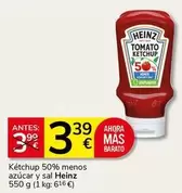 Heinz - Ketchup 50% Menos Azucar Y Sal