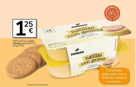 Consum - Natillas Con Galleta