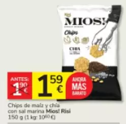 Mios! - Chips De Maiz Y Chia Con Sal Marina