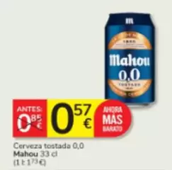 Mahou - Cerveza Tostada 0.0