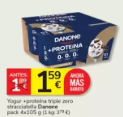 Danone - Yogur +Proteina Triple Zero Stracciatella