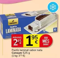 Consum - Pastís Laminat Sabor Nata
