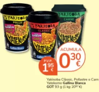 Gallina Blanca - Yakisoba Classic, Pollastre O Carne  Gallina Blanca