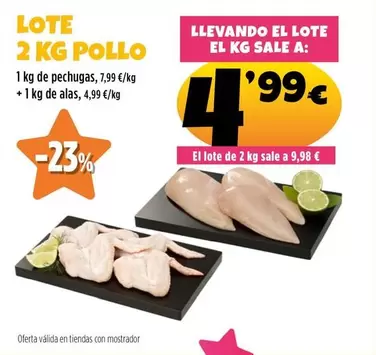 Lote 2 Kg Pollo
