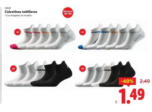 Crivit - Calcetines Tobilleros