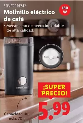 SilverCrest - Molinillo Electrico De Cafe