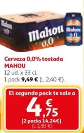 Mahou - Cerveza 0.0% Tostada