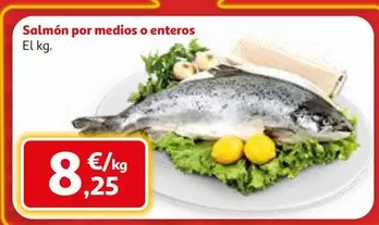 Salmón Por Medios O Enteros