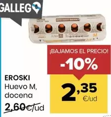 Eroski - Huevo M, Docena