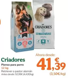 Criadores - Pienso Para Perro