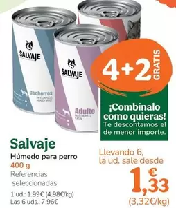 Salvaje - Humedo Para Perro