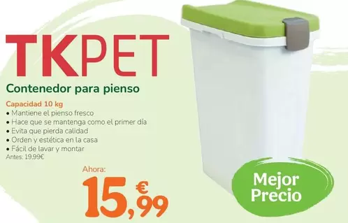 Tk-Pet - Contenedor Para Pienso