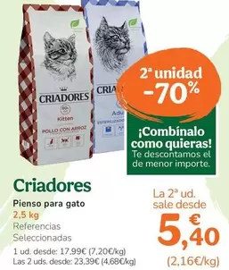 Criadores - Pienso Para Gato