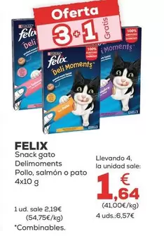Purina - Felix Snack Gato Delimoments Pollo/ Salmon O Pato
