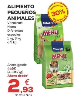 Vitakraft - Alimento Pequenos Animales
