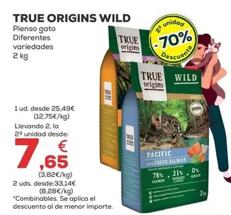 True Origins - Wild Pienso Gato Diferentes Variedades
