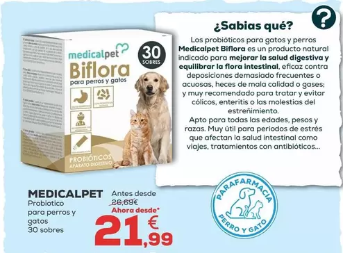 Medicalpet - Probiotico Para Perros Y Gatos