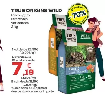 True Origins - Wild Pienso Gato Diferentes Variedades